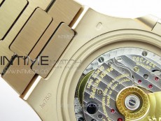Nautilus 5711/1R T Crystal Bezel PPF V4 1:1 Best Edition Brown Textured Dial on RG Bracelet 324CS (Free box)