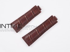 Genuine Alligator Leather Strap with Metal Insert for Rolex