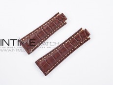 Genuine Alligator Leather Strap with Metal Insert for Rolex