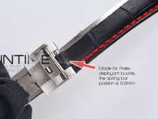 Genuine Alligator Leather Strap with Metal Insert for Rolex