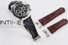Genuine Alligator Leather Strap with Metal Insert for Rolex