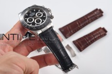 Genuine Alligator Leather Strap with Metal Insert for Rolex