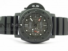 PAM1039 Carbotech VSF Best Edition Dark Grey Sail Dial on Rubber Strap P.9010 Clone (Free White Rubber Strap)