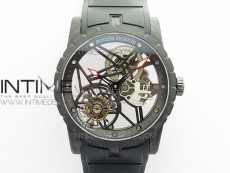 Excalibur Rddbex0393 FC BBR Best Edition Skeleton Dial on Black Rubber Strap A2136 Tourbillon V2