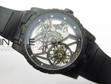 Excalibur Rddbex0393 FC BBR Best Edition Skeleton Dial on Black Rubber Strap A2136 Tourbillon V2