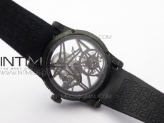 Excalibur Rddbex0393 FC BBR Best Edition Skeleton Dial on Black Rubber Strap A2136 Tourbillon V2