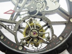 Excalibur Rddbex0393 FC BBR Best Edition Skeleton Dial on White Rubber Strap A2136 Tourbillon V2