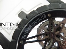 Excalibur Rddbex0393 FC BBR Best Edition Skeleton Dial on White Rubber Strap A2136 Tourbillon V2