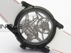 Excalibur Rddbex0393 FC BBR Best Edition Skeleton Dial on White Rubber Strap A2136 Tourbillon V2
