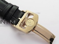 Portuguese Real PR Real Annual Calendar IW5034 RG V9F Best Edition Blue Dial On Black Leather Strap A52610