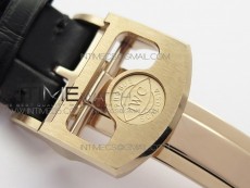 Portuguese Real PR Real Annual Calendar IW5034 RG V9F Best Edition Blue Dial On Black Leather Strap A52610