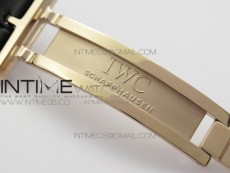 Portuguese Real PR Real Annual Calendar IW5034 RG V9F Best Edition Blue Dial On Black Leather Strap A52610