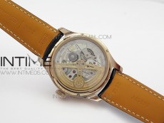 Portuguese Real PR Real Annual Calendar IW5034 RG V9F Best Edition Blue Dial On Black Leather Strap A52610