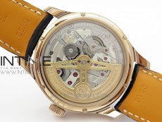 Portuguese Real PR Real Annual Calendar IW5034 RG V9F Best Edition Blue Dial On Black Leather Strap A52610