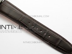 Portuguese Real PR Real Annual Calendar IW5034 V9F Best Edition White dial RG Markers On Brown Leather Strap A52610