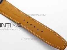 Portuguese Real PR Real Annual Calendar IW5034 V9F Best Edition White dial RG Markers On Brown Leather Strap A52610