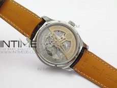 Portuguese Real PR Real Annual Calendar IW5034 V9F Best Edition White dial RG Markers On Brown Leather Strap A52610