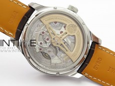 Portuguese Real PR Real Annual Calendar IW5034 V9F Best Edition White dial RG Markers On Brown Leather Strap A52610