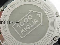 Mille Miglia 168571 SS V7F 1:1 Best Edition White Dial On Black Rubber Strap A7750 to Cal.107179