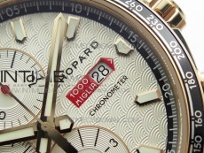 Mille Miglia 168571 SS/RG V7F 1:1 Best Edition Black Dial On Black Rubber Strap A7750 to Cal.107179