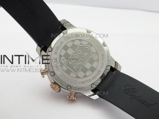 Mille Miglia 168571 SS/RG V7F 1:1 Best Edition Black Dial On Black Rubber Strap A7750 to Cal.107179