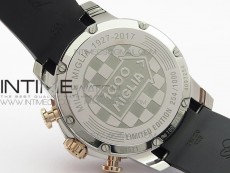 Mille Miglia 168571 SS/RG V7F 1:1 Best Edition Black Dial On Black Rubber Strap A7750 to Cal.107179