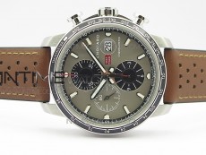 Mille Miglia 168571 SS V7F 1:1 Best Edition Gray Dial On Brown Gummy Strap A7750 to Cal.107179