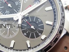 Mille Miglia 168571 SS V7F 1:1 Best Edition Gray Dial On Brown Gummy Strap A7750 to Cal.107179