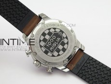 Mille Miglia 168571 SS V7F 1:1 Best Edition Gray Dial On Brown Gummy Strap A7750 to Cal.107179