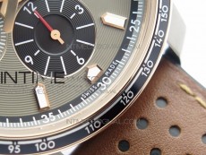 Mille Miglia 168571 SS/RG V7F 1:1 Best Edition Gray Dial On Brown Gummy Strap A7750 to Cal.107179