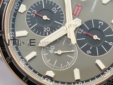 Mille Miglia 168571 SS/RG V7F 1:1 Best Edition Gray Dial On Brown Gummy Strap A7750 to Cal.107179