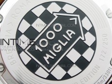 Mille Miglia 168571 SS/RG V7F 1:1 Best Edition Gray Dial On Brown Gummy Strap A7750 to Cal.107179