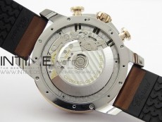 Mille Miglia 168571 SS/RG V7F 1:1 Best Edition Gray Dial On Brown Gummy Strap A7750 to Cal.107179