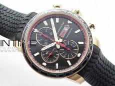 Mille Miglia 168571 RG V7F 1:1 Best Edition Black Dial On Black Rubber Strap A7750 to Cal.107179