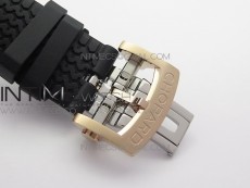 Mille Miglia 168571 RG V7F 1:1 Best Edition Black Dial On Black Rubber Strap A7750 to Cal.107179