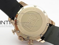 Mille Miglia 168571 RG V7F 1:1 Best Edition Black Dial On Black Rubber Strap A7750 to Cal.107179