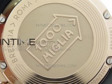 Mille Miglia 168571 RG V7F 1:1 Best Edition Black Dial On Black Rubber Strap A7750 to Cal.107179