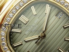 Nautilus 5711/1R Crystal Bezel PPF V4 1:1 Best Edition Brown Textured Dial on RG Bracelet 324CS (Free box)