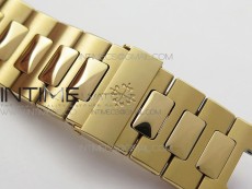 Nautilus 5711/1R Crystal Bezel PPF V4 1:1 Best Edition Brown Textured Dial on RG Bracelet 324CS (Free box)