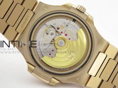 Nautilus 5711/1R Crystal Bezel PPF V4 1:1 Best Edition Brown Textured Dial on RG Bracelet 324CS (Free box)