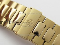 Nautilus 5711/1R Crystal Bezel PPF V4 1:1 Best Edition White Textured Dial on RG Bracelet 324CS (Free box)