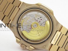 Nautilus 5711/1R Crystal Bezel PPF V4 1:1 Best Edition White Textured Dial on RG Bracelet 324CS (Free box)