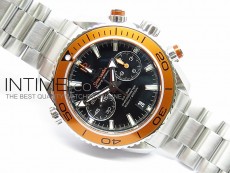 Planet Ocean 45mm Orange Bezel SS BP 1:1 Best Edition on SS A7750