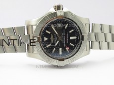 Seawolf 45mm SS B50 1:1 Best Edition SuperLumed Black Dial Sticks Markers on SS Bracelet A2824(Super Thick Crystal)