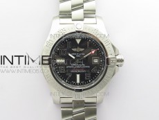Seawolf 45mm SS B50 1:1 Best Edition SuperLumed Black Dial Numeral Markers on SS Bracelet A2824(Super Thick Crystal)