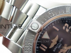 Seawolf 45mm SS B50 1:1 Best Edition SuperLumed Black Dial Numeral Markers on SS Bracelet A2824(Super Thick Crystal)