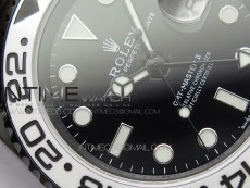 GMT-Master II 116710 DLC White Ceramic 904L Steel VRF 1:1 Best Edition Black Dial SA3186 CHS V2