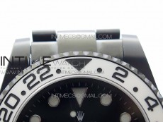 GMT-Master II 116710 DLC White Ceramic 904L Steel VRF 1:1 Best Edition Black Dial SA3186 CHS V2