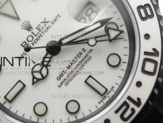 GMT-Master II 116710 DLC White Ceramic 904L Steel VRF 1:1 Best Edition White Dial SA3186 CHS V2