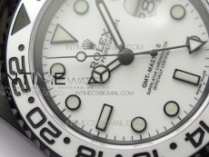 GMT-Master II 116710 DLC White Ceramic 904L Steel VRF 1:1 Best Edition White Dial SA3186 CHS V2